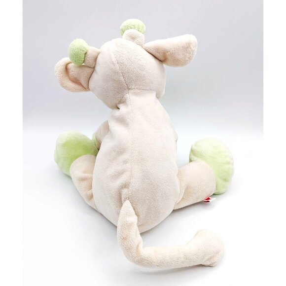 Dakin Baby Giraffe Cream Pale Green Plush Bean Bag 9" Stuffed Sewn Eyes Soft Toy - Picture 3 of 5